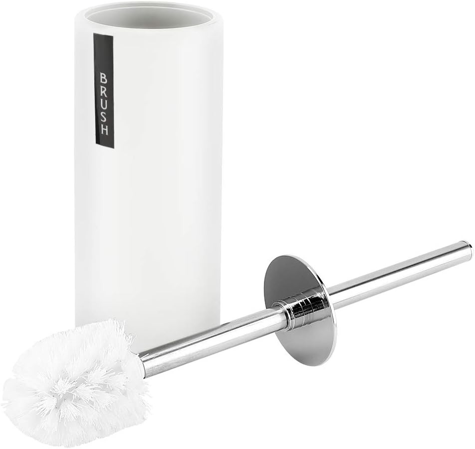 Gsycle Toilet Brush and Holder Set Stainless Steel Long Handle