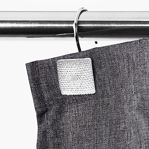 Clear Crystal Shower Curtain Hangers