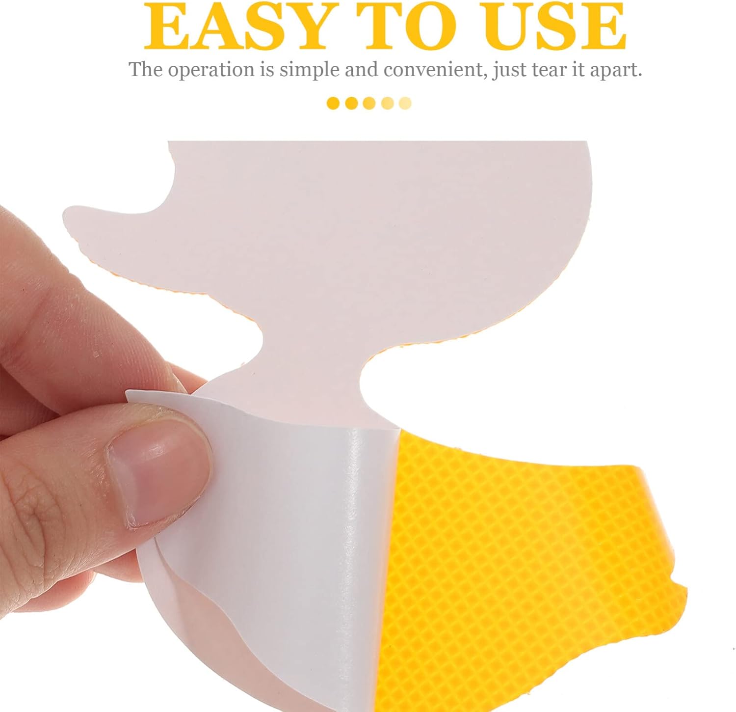 12-Piece Nonslip Bathtub Stickers Duck Shape Yellow Safety Anti-Slip