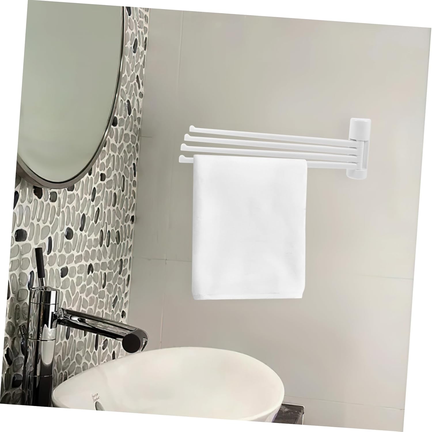 Proven wall mount towel holder for quick drying durable bathroom use