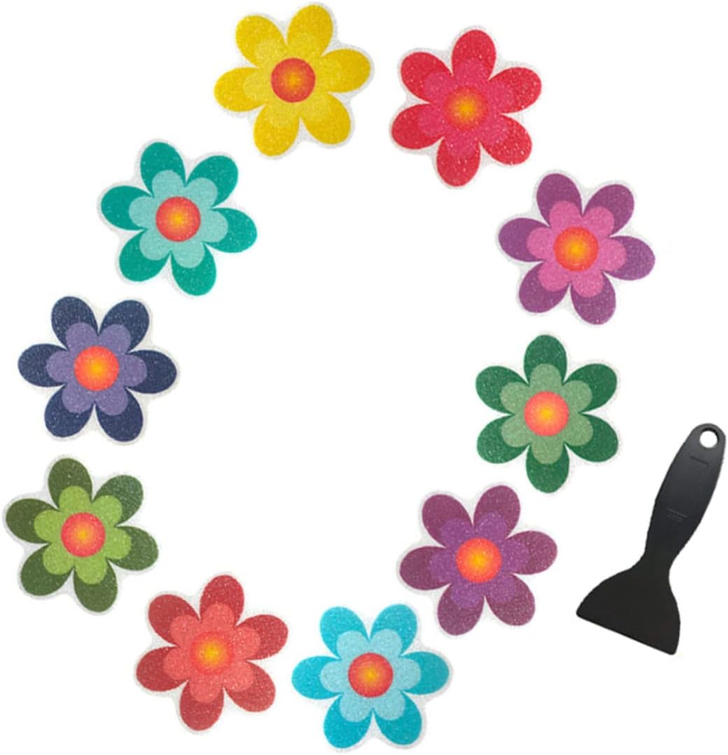 Slip-Resistant Daisy Bath Sticker for Safety