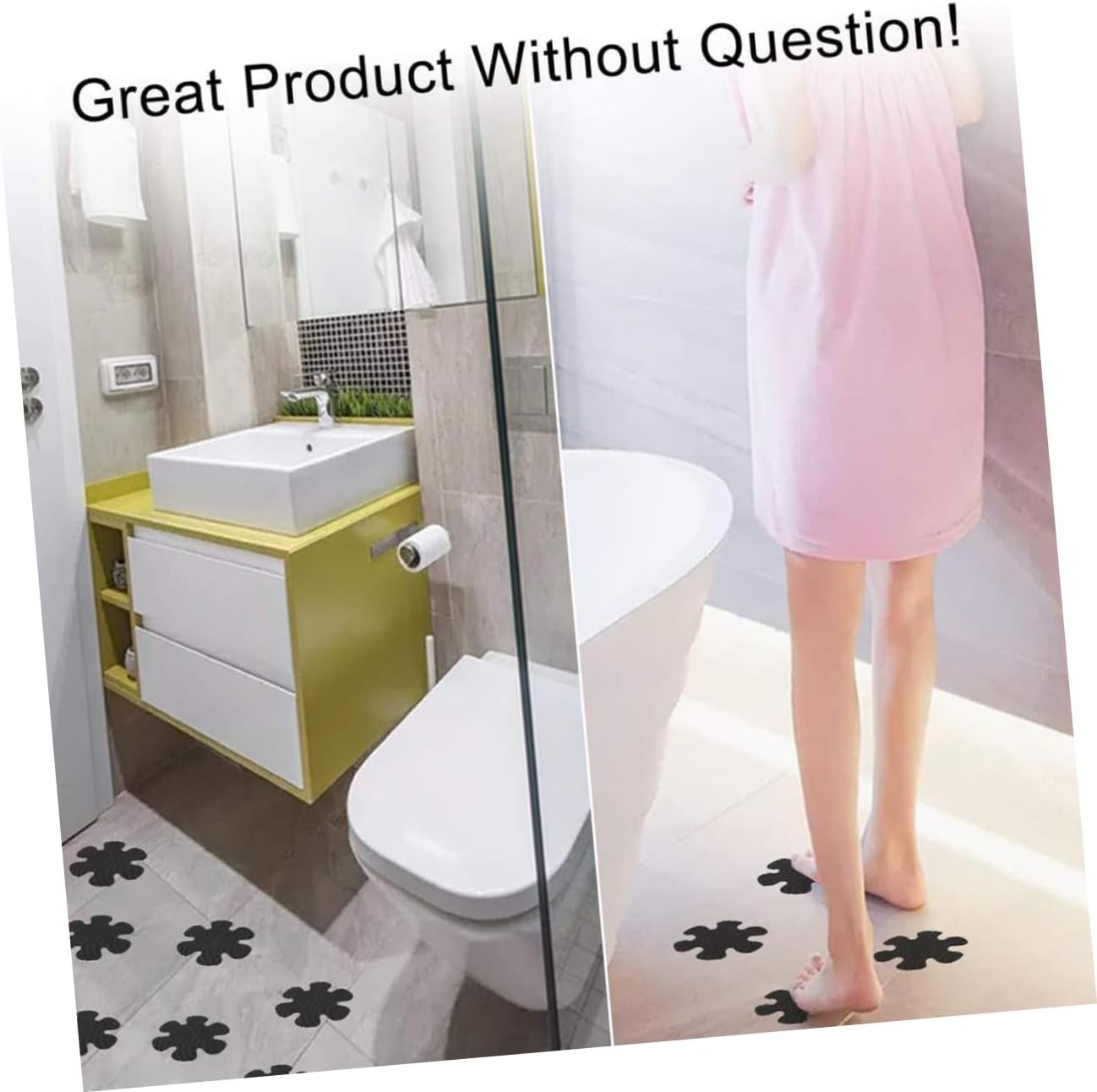 73pc Non-Slip Self-Adhesive Shower Strips for Bathroom