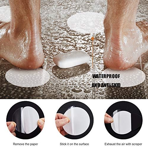 36PCS Non-Slip Bathtub Stickers with Premium Scraper