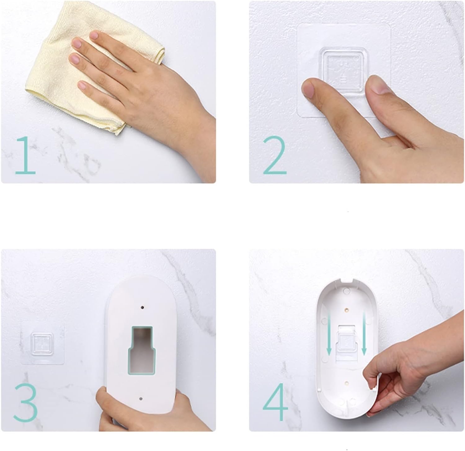 Curved Cured Automatic Cleaning Toilet Brush Holder