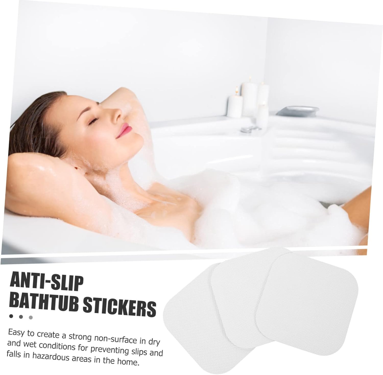 24-Piece Non-Slip bathtub stickers for Bathroom Safety