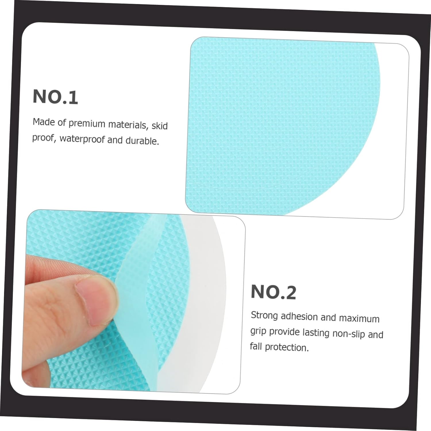 40pcs Non-Decals for Bathrooms and Showers Peva Material Anti-Skid Stickers