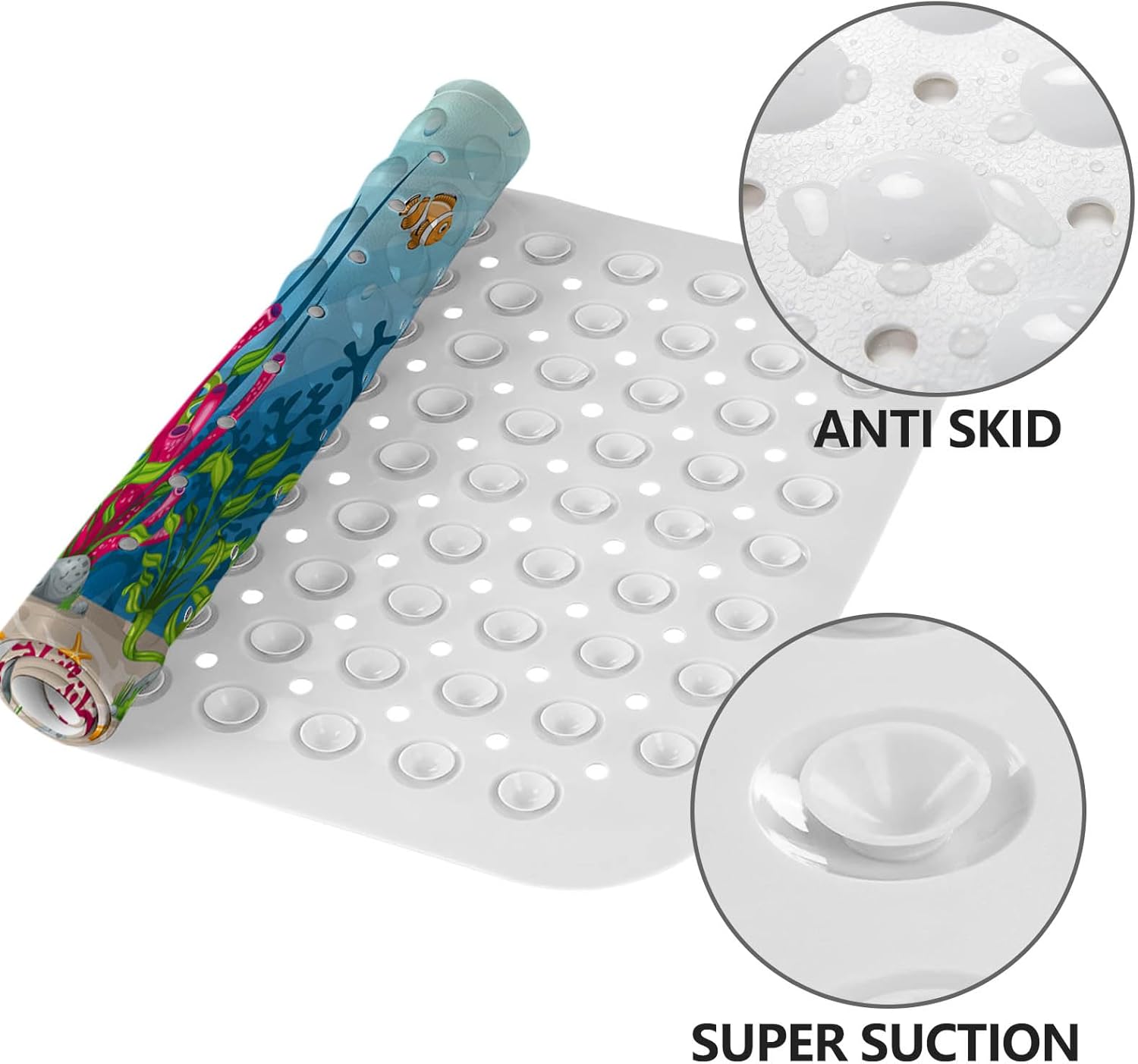 LNOND Safe Bathtub Mat for Kids