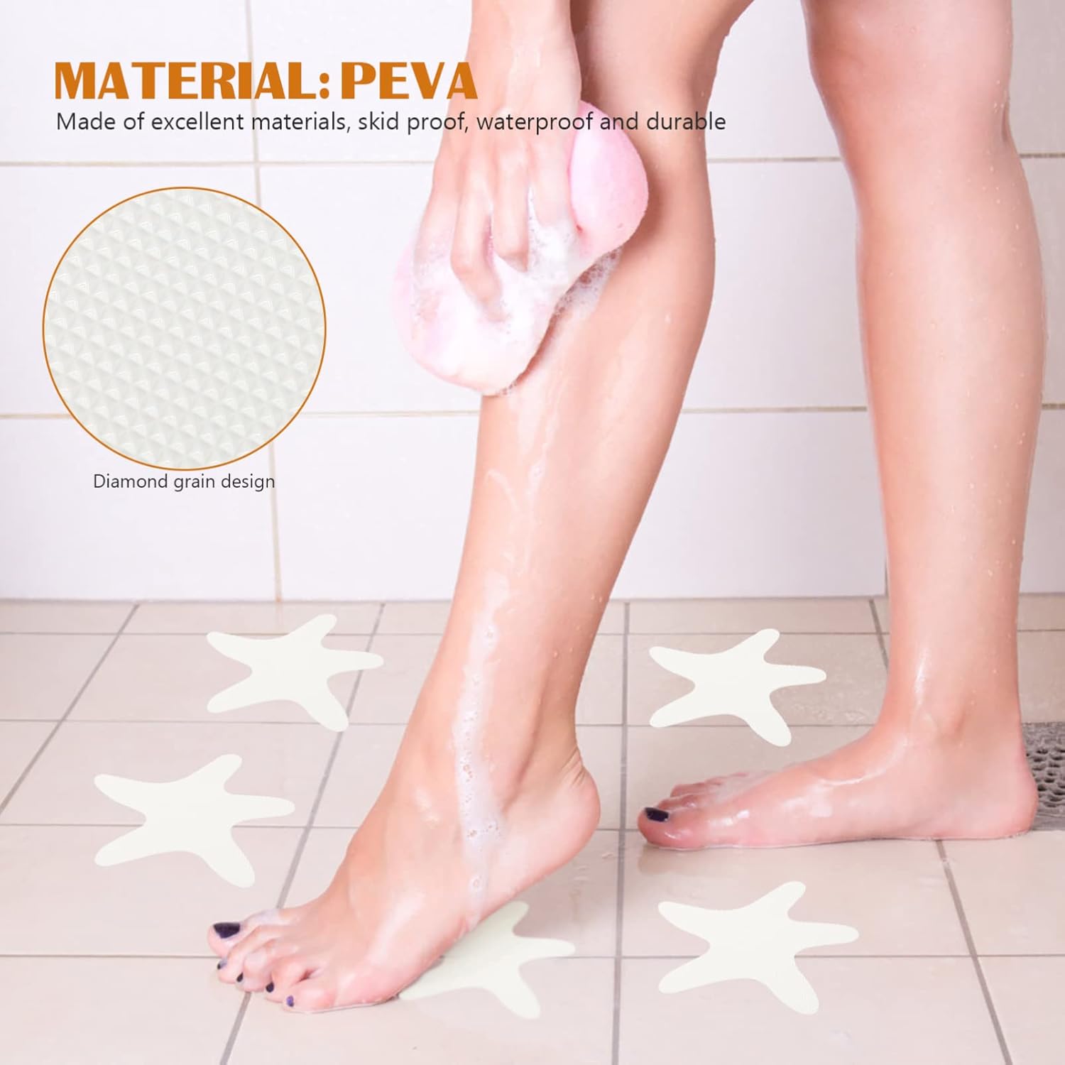 20-Piece Non-Stick Bathtub Stickers for Kids to Prevent Slips