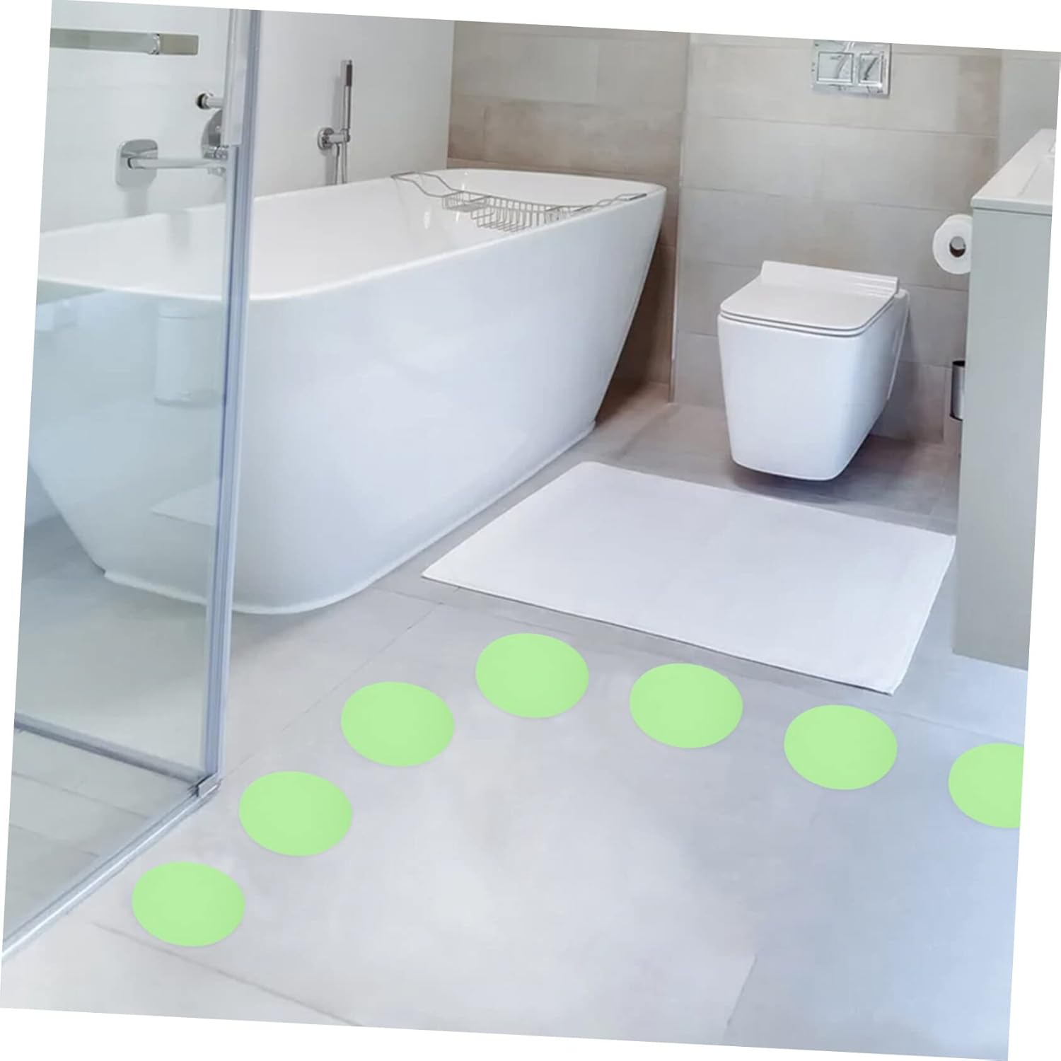 Easy Adhesive 20-Piece Bathroom Anti-Slip Tiles