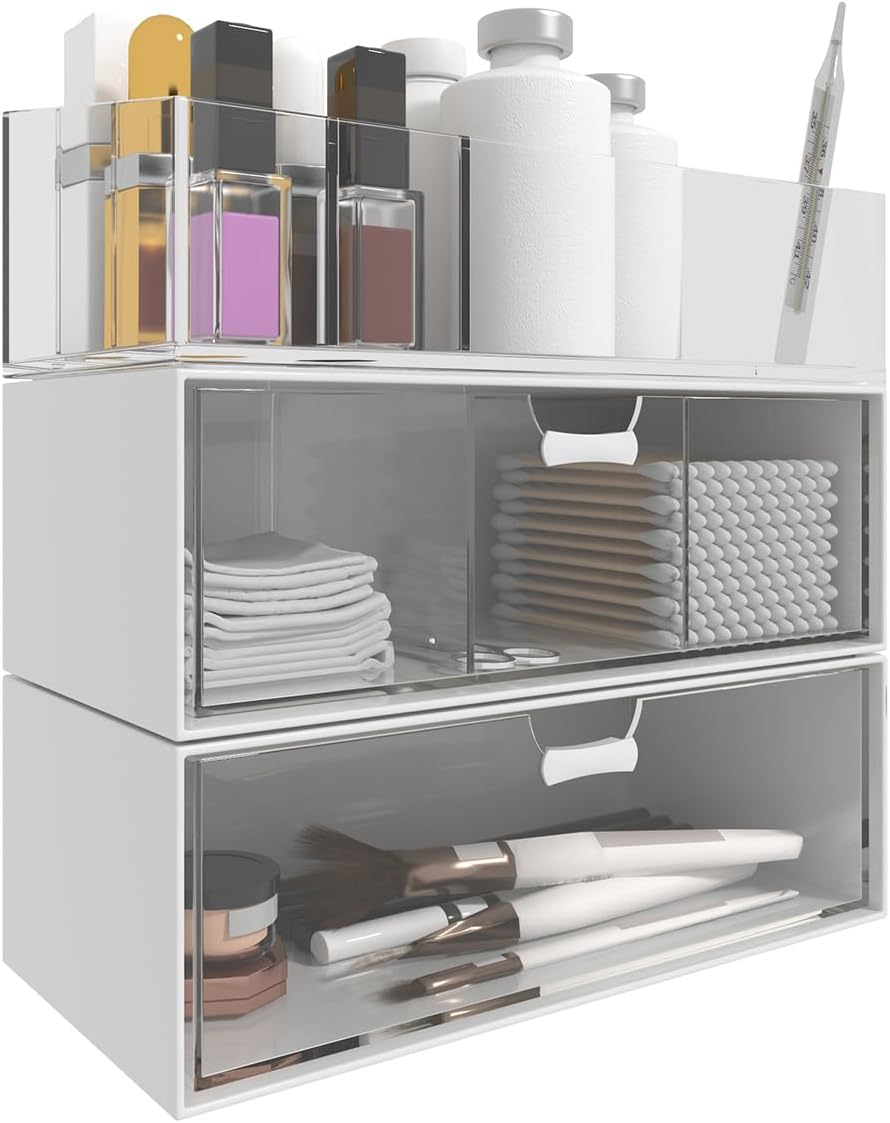 Stylized 3-Pack Organizer for Medicine Cabinets