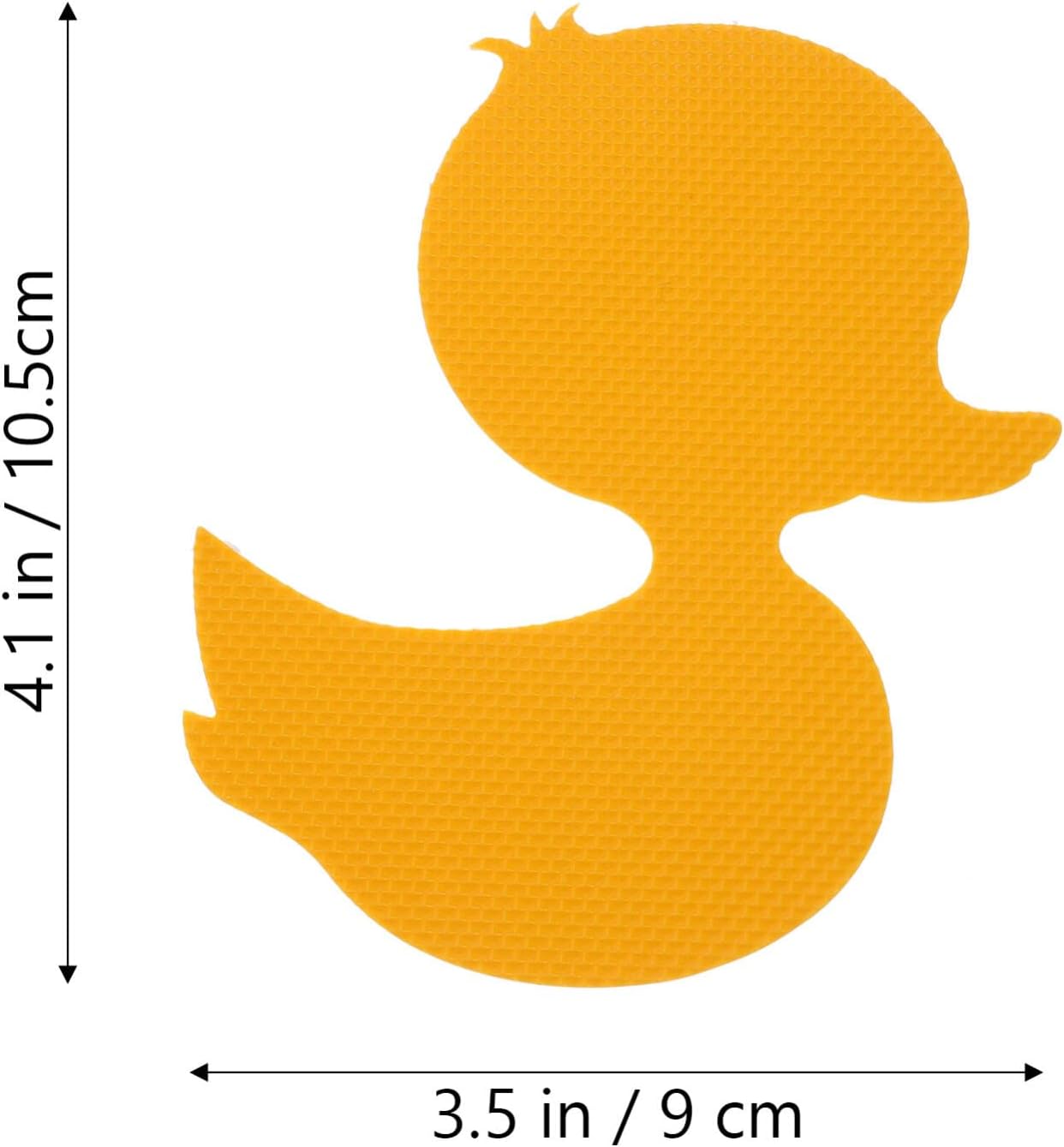 12-Piece Nonslip Bathtub Stickers Duck Shape Yellow Safety Anti-Slip
