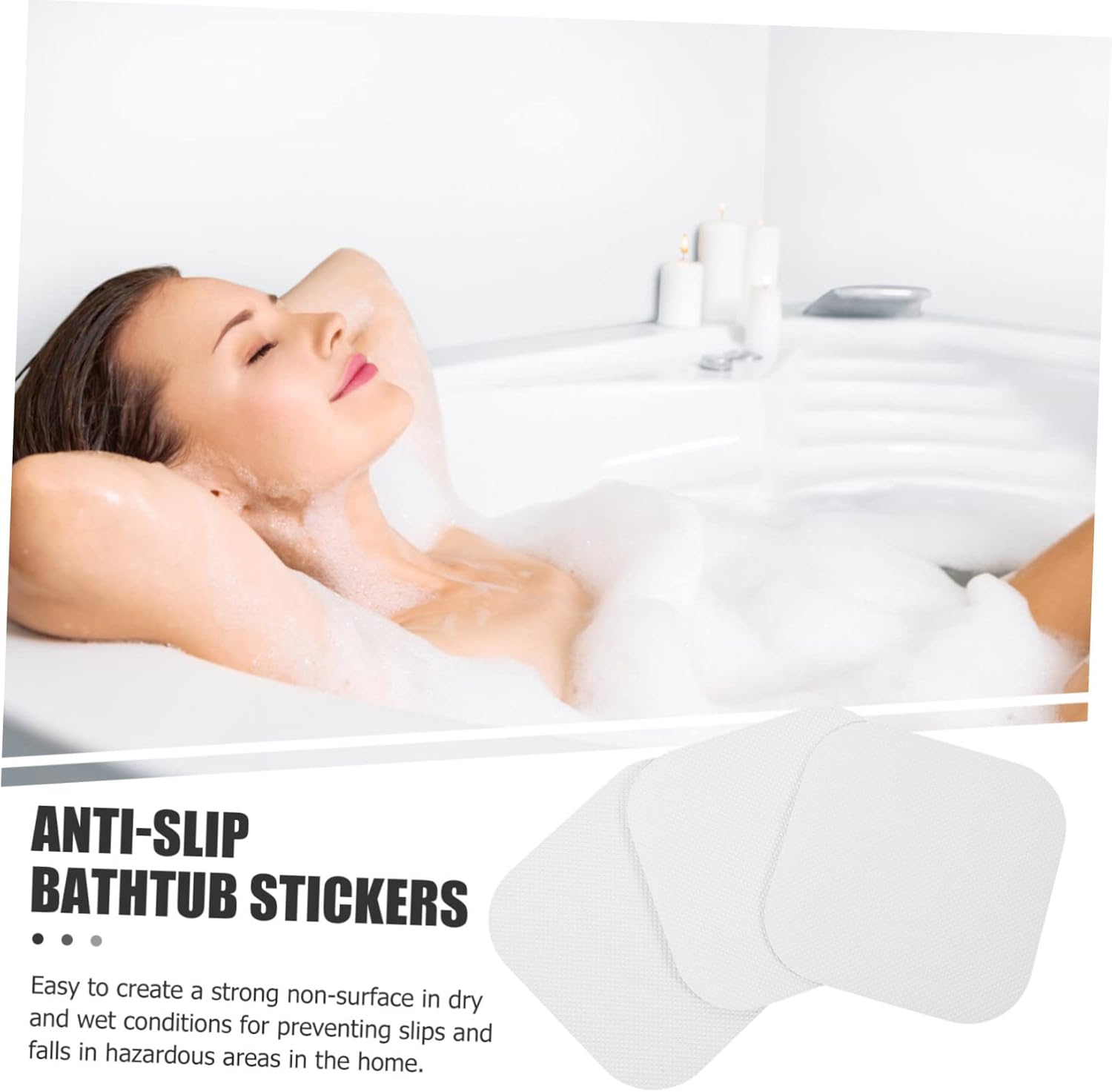 Cabilock 72 Pcs Safe Durable Bathroom Non-Slip Bathtub Stickers