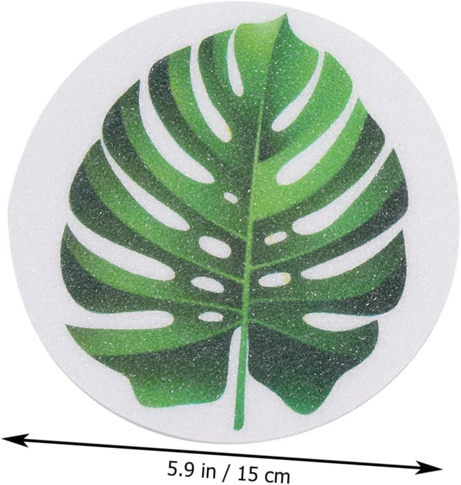 1Set Leaf Anti-Slip Bathtub Stickers for Safe Bathing