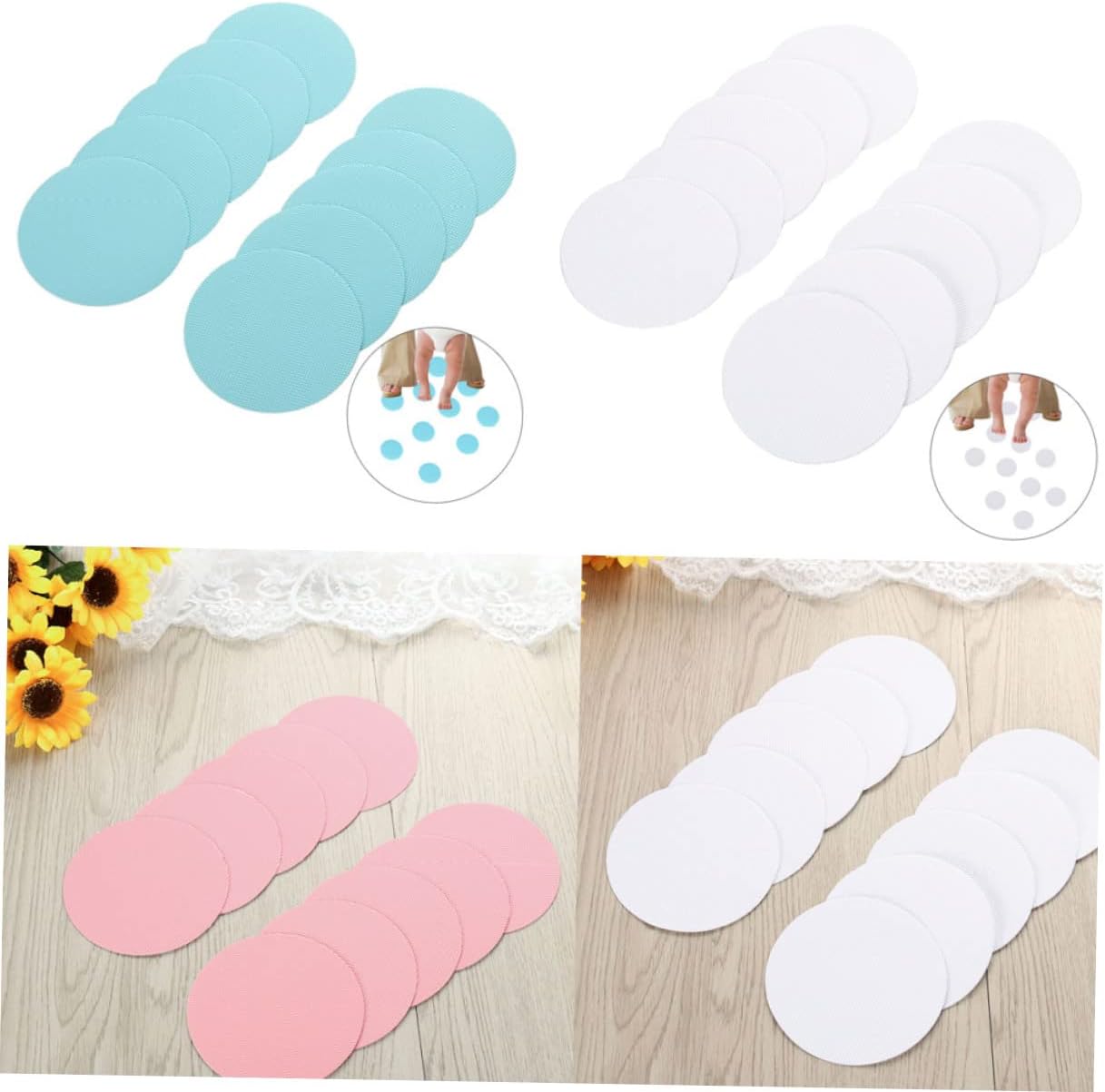 Non-Slip Bathtub Mat Stickers 10-Pack