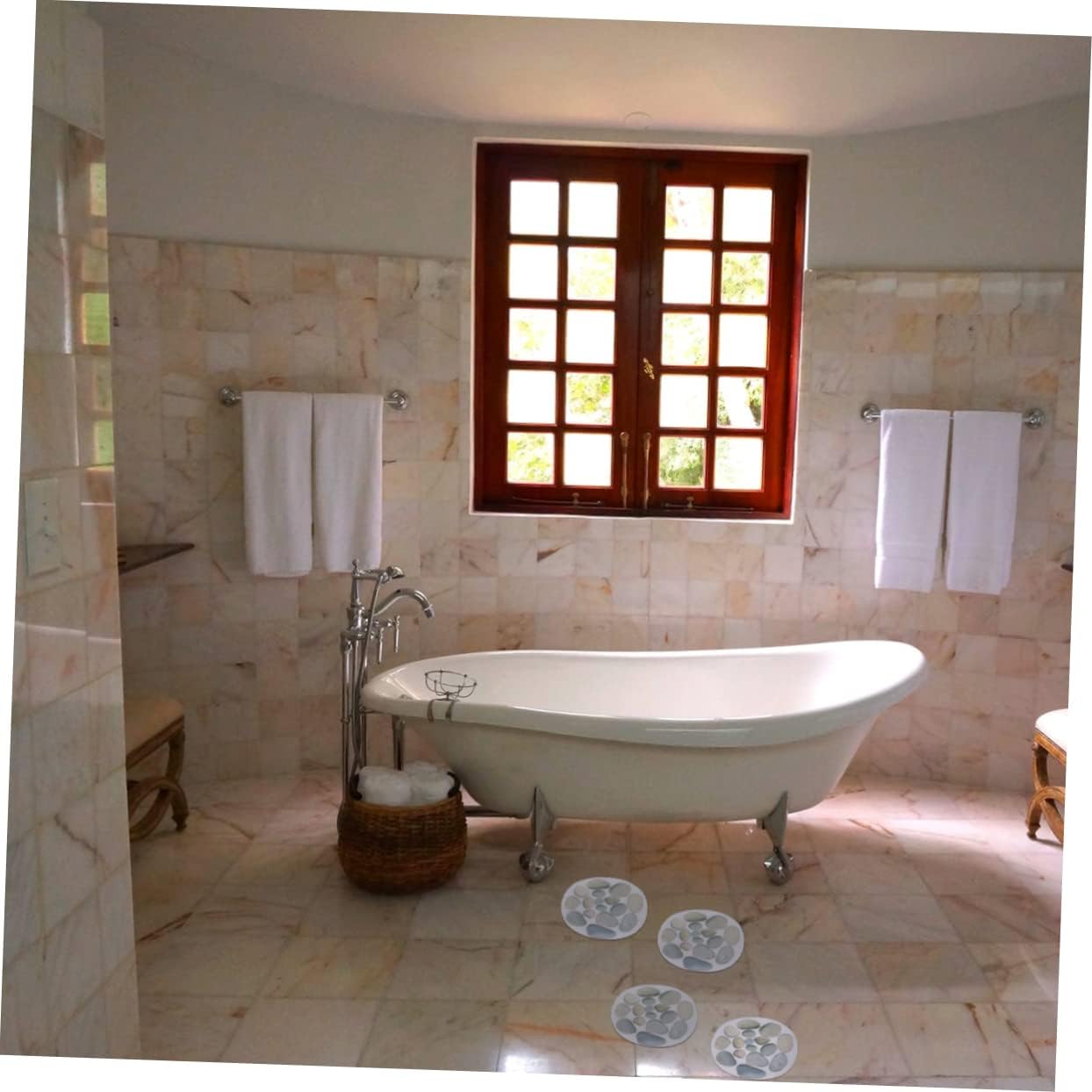 Ciieeo Anti-Slip Bathtub Stickers 15cm Diameter