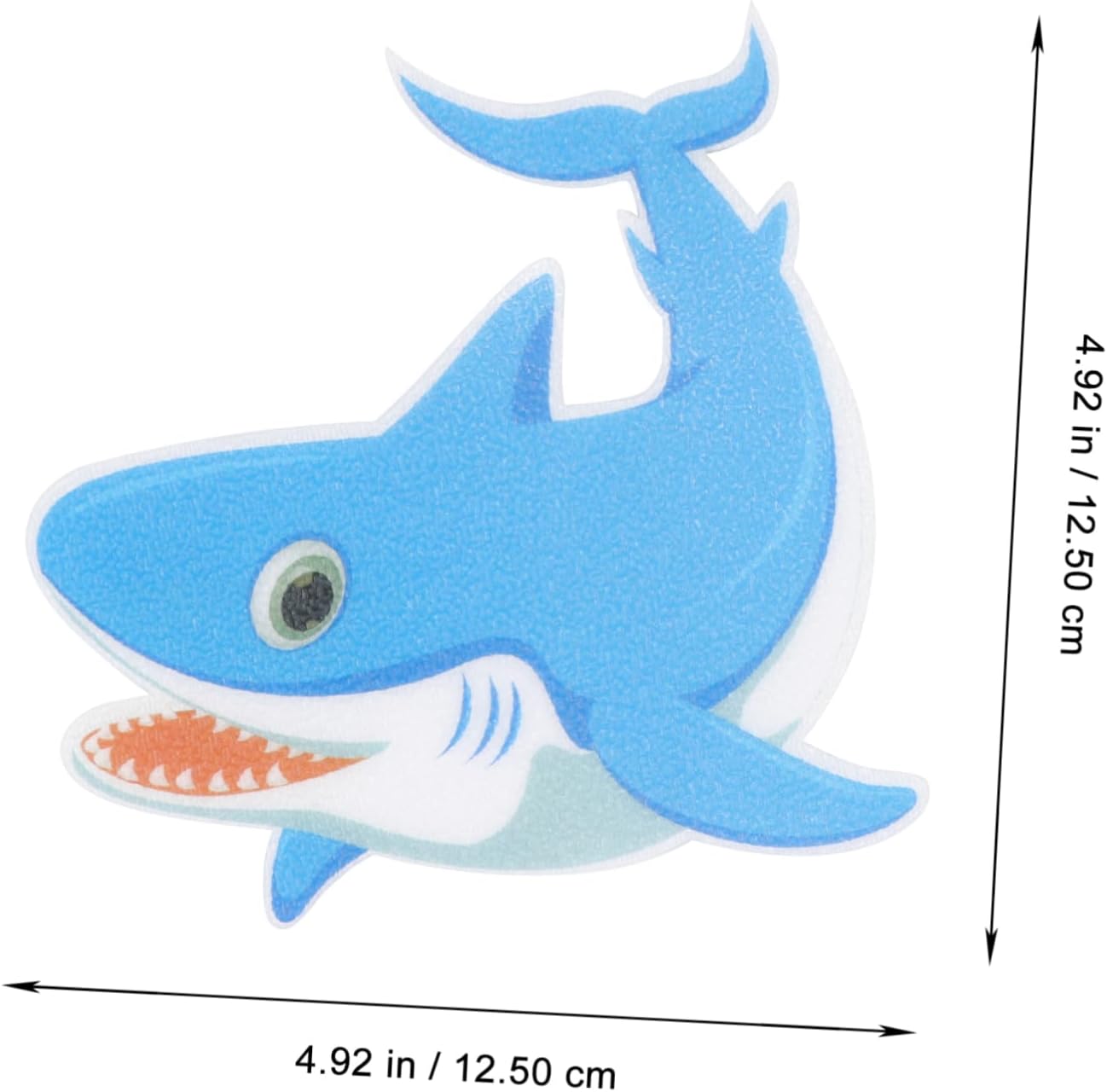 Safety Showers Peva Non-Slip Shark Blue Stickers Bathroom Kitchen