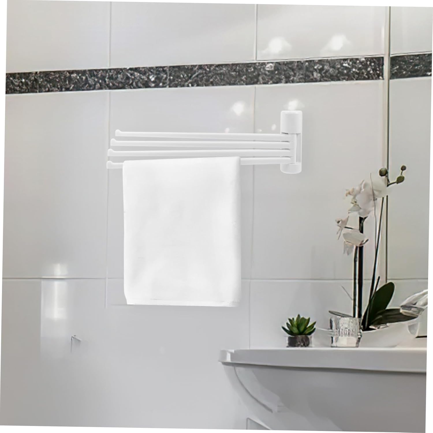 Proven wall mount towel holder for quick drying durable bathroom use