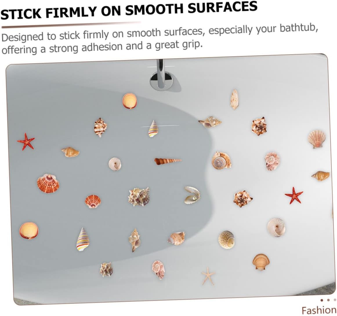 Ciieeo Self-Adhesive Shell Pattern Bath Tub Stickers