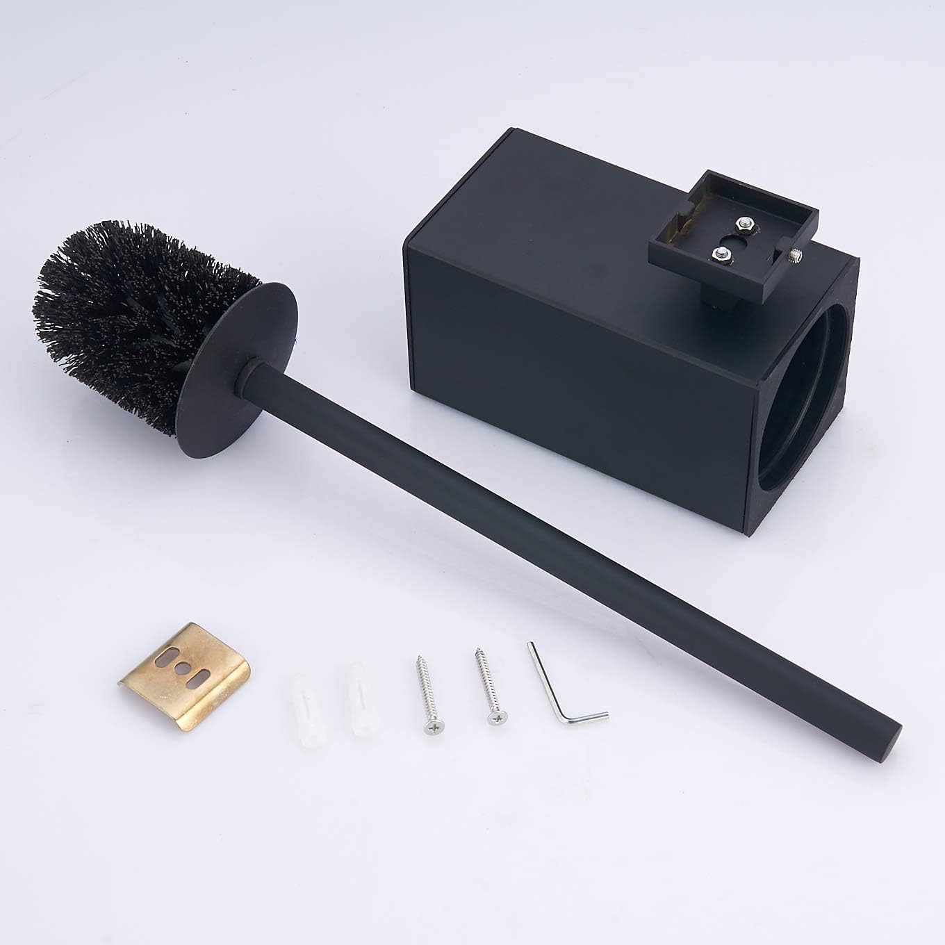 Toiletainer Black Wall-Mounted Holder for Bathrooms