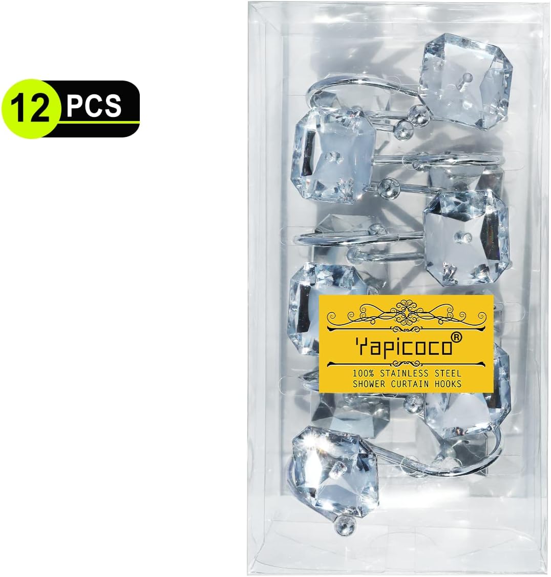 Stainless Steel Decorative Shower Curtain Hangers