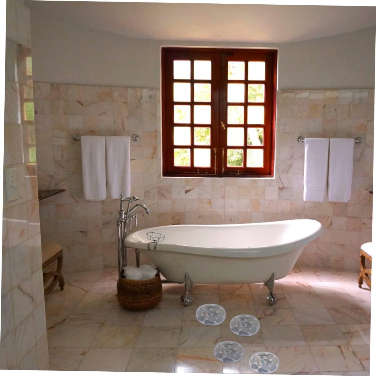 4-Piece Non-Slip Bathtub Stickers for Adults