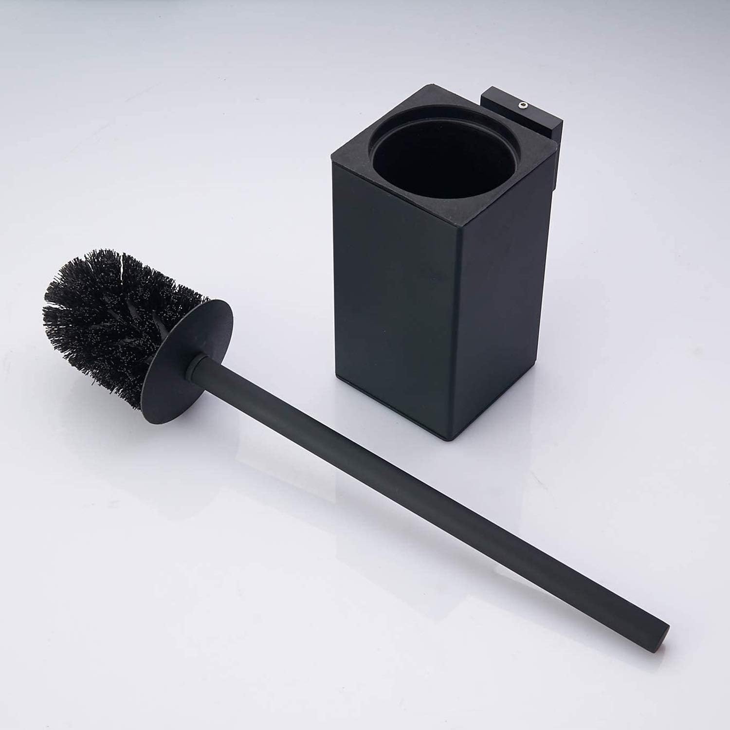 Toiletainer Black Wall-Mounted Holder for Bathrooms