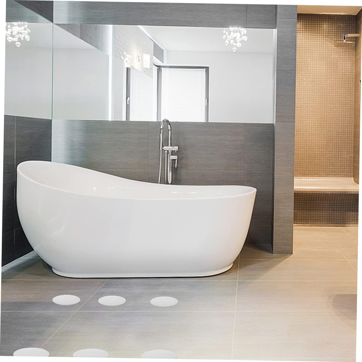 20pcs Non-Slip Bath Stickers Transparent Stick-Free Relax for Bathroom Kitchen