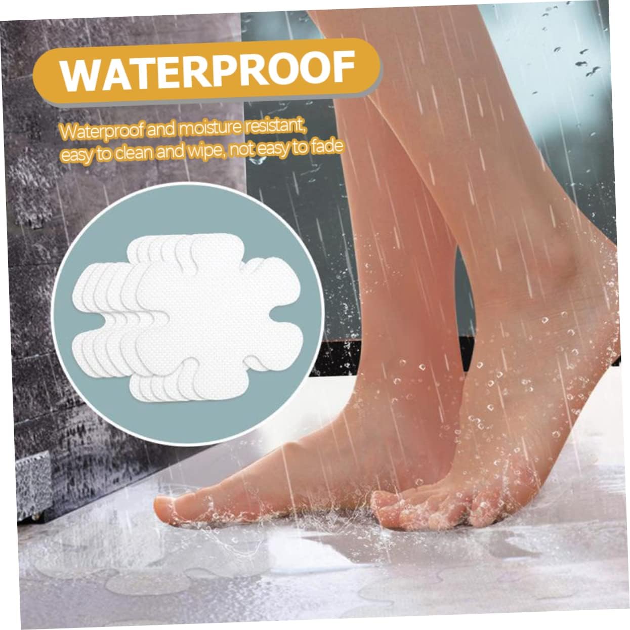 12pcs Flower Non-Slip Bathtub Stickers