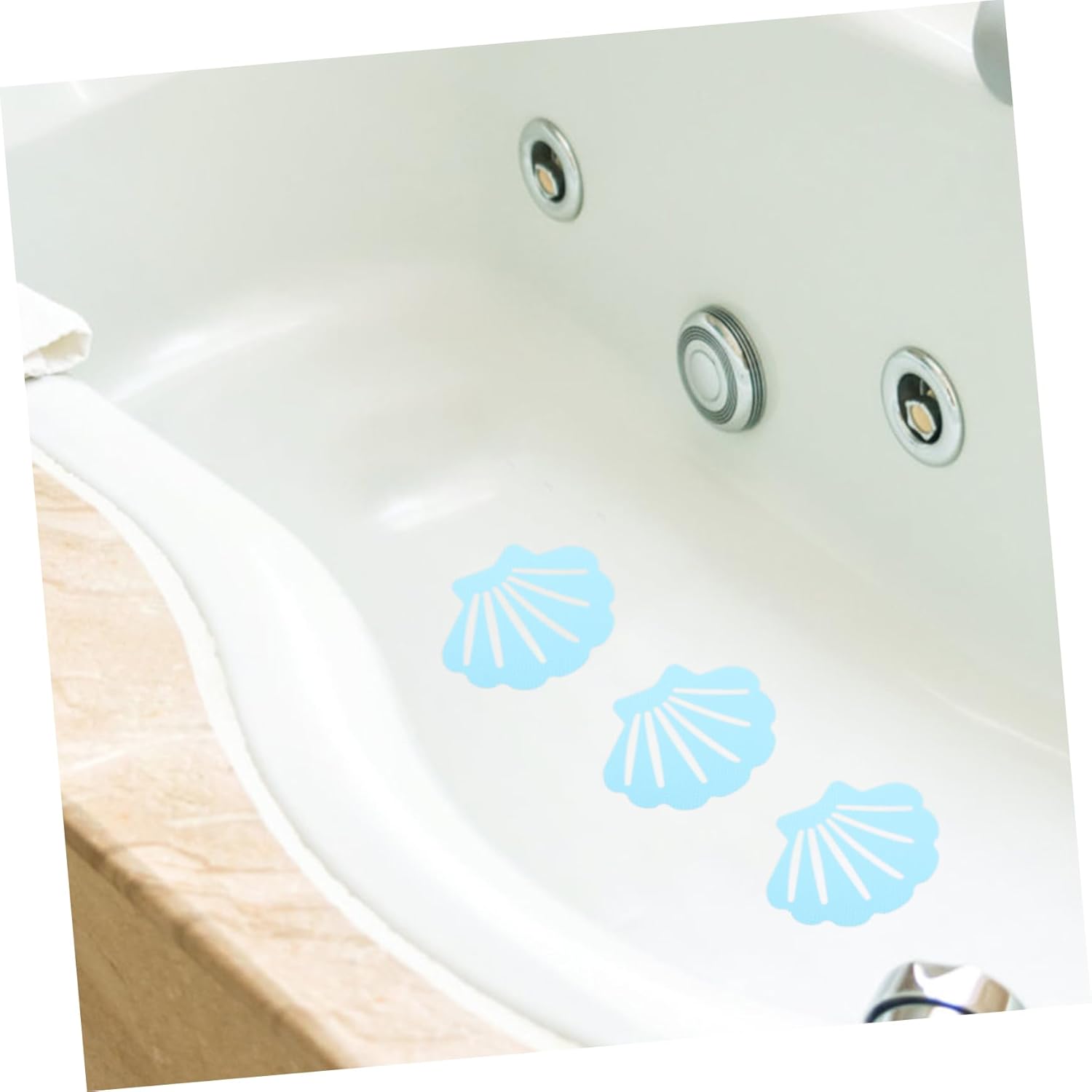 12Pcs Shell Shaped Non Skid Bath Tub Stickers for Safety