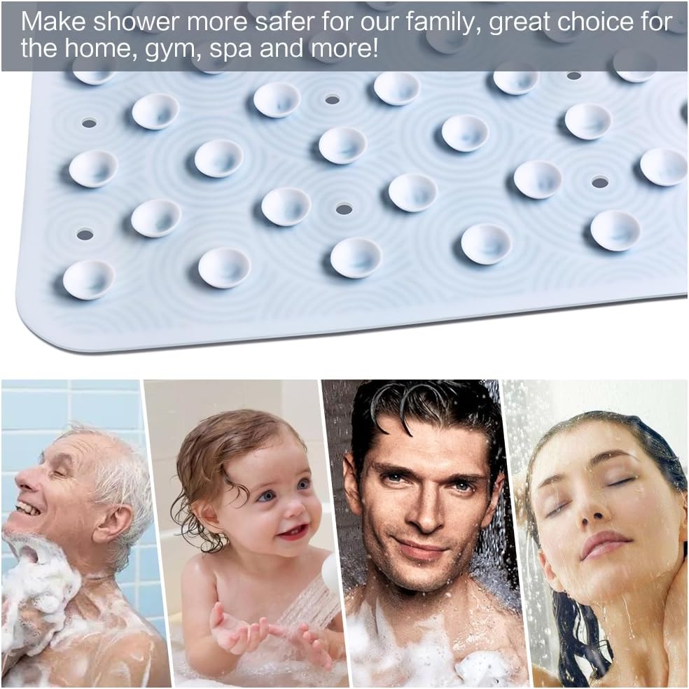 Yolife Sea Turtle Bath Mat Non-Slip PVC Suction Cup