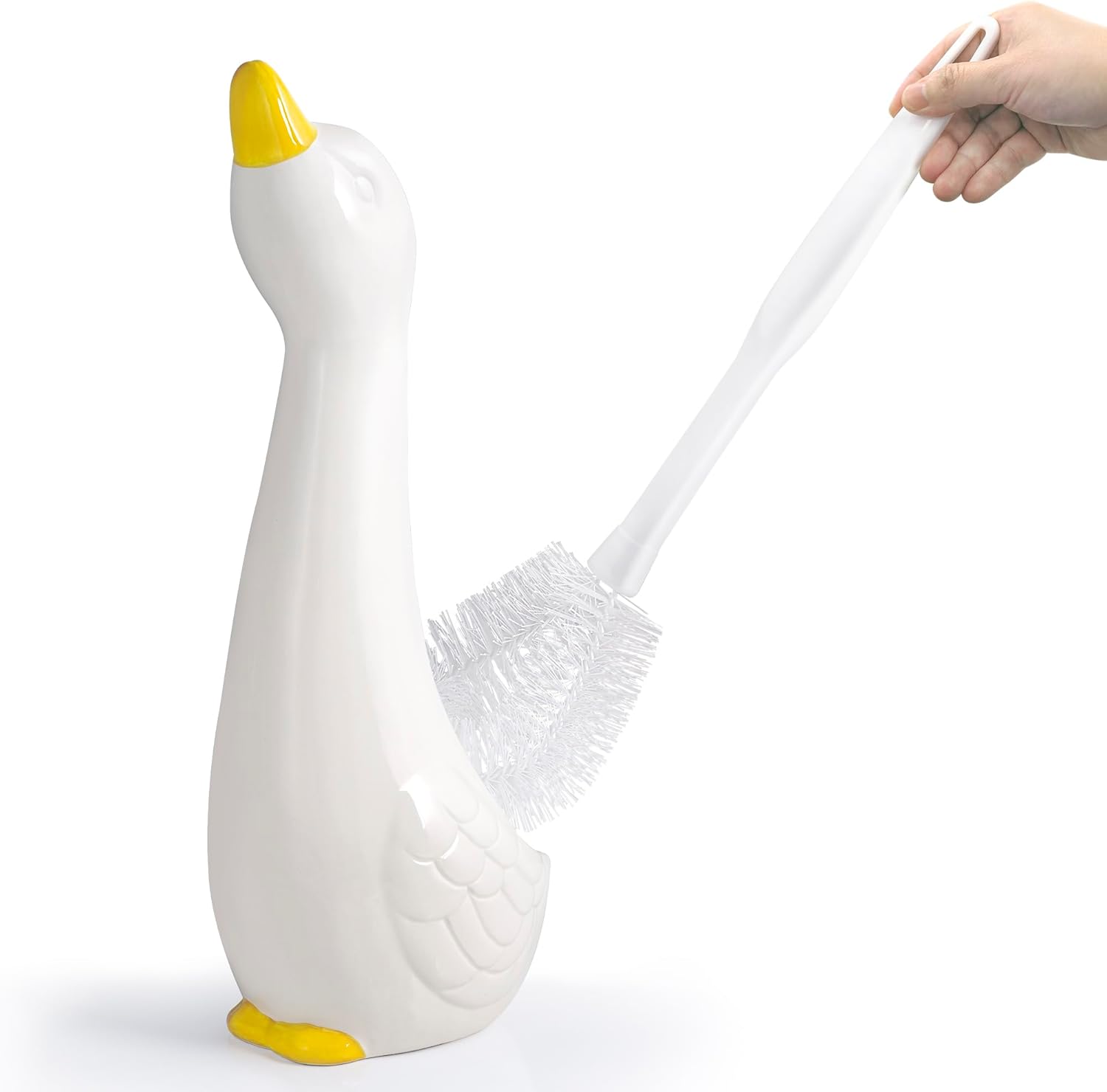Allure Duck Unique Toilet Brush Storage Set
