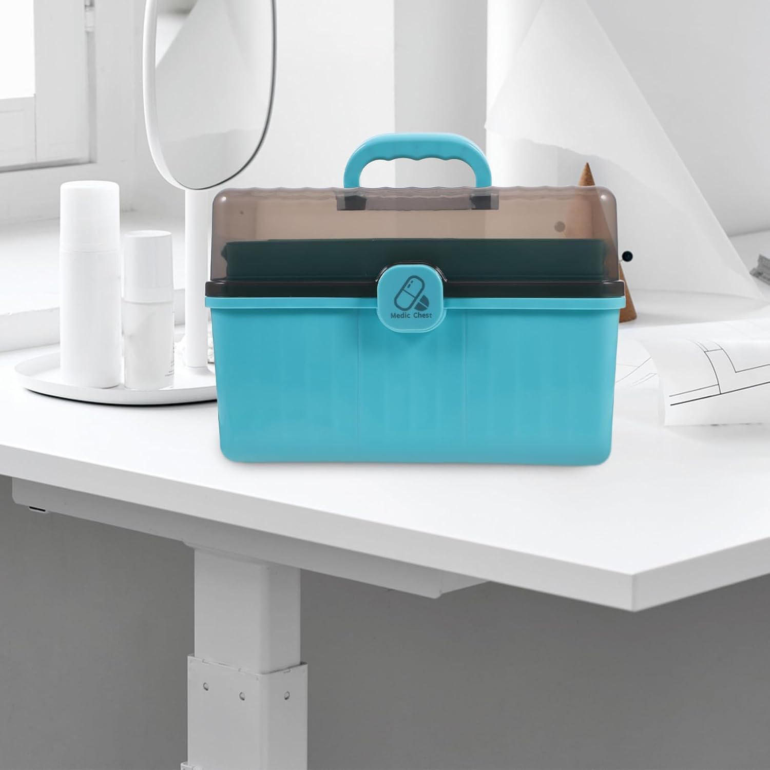 Perseoso Travel Emergency Medicine Storage Chest