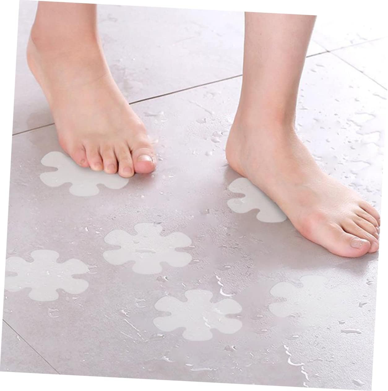12pcs Flower Non-Slip Bathtub Stickers