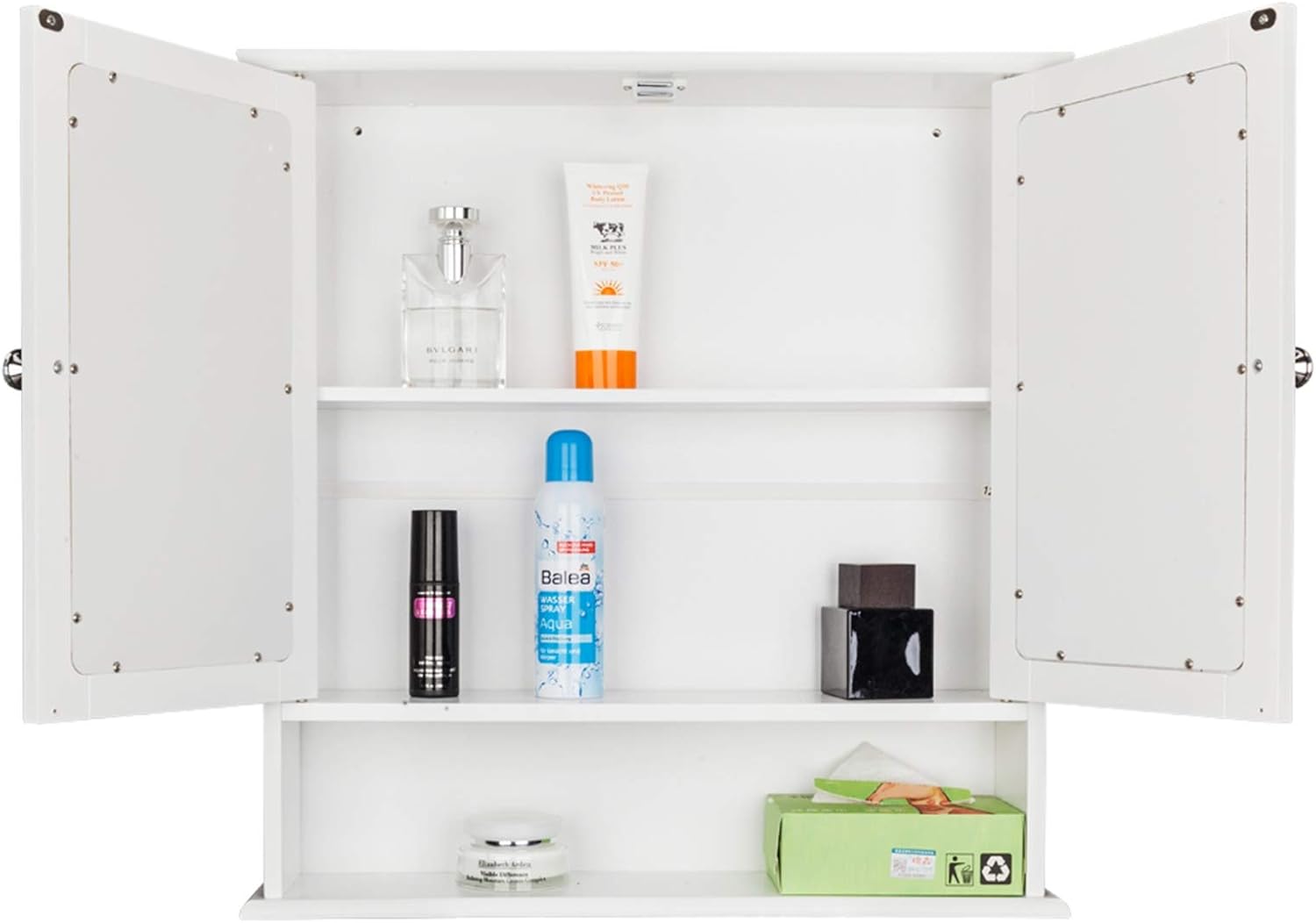 Bathroom Medicine Cabinet with Mirror and Wall Mounting Storage Unit