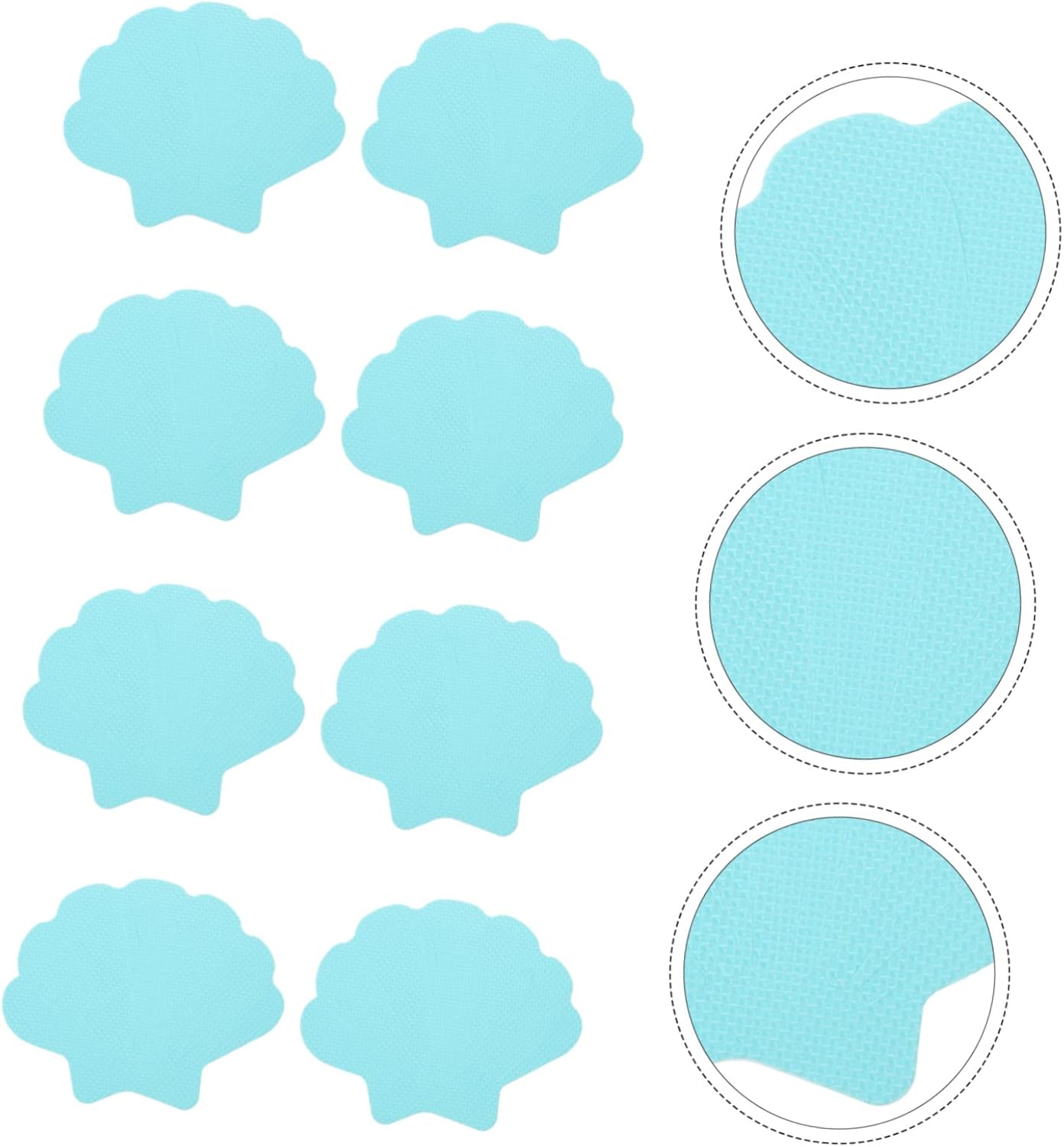 Safe Educational Bath Sticker for Kids OlarZ Shell Shape 3D elesigns