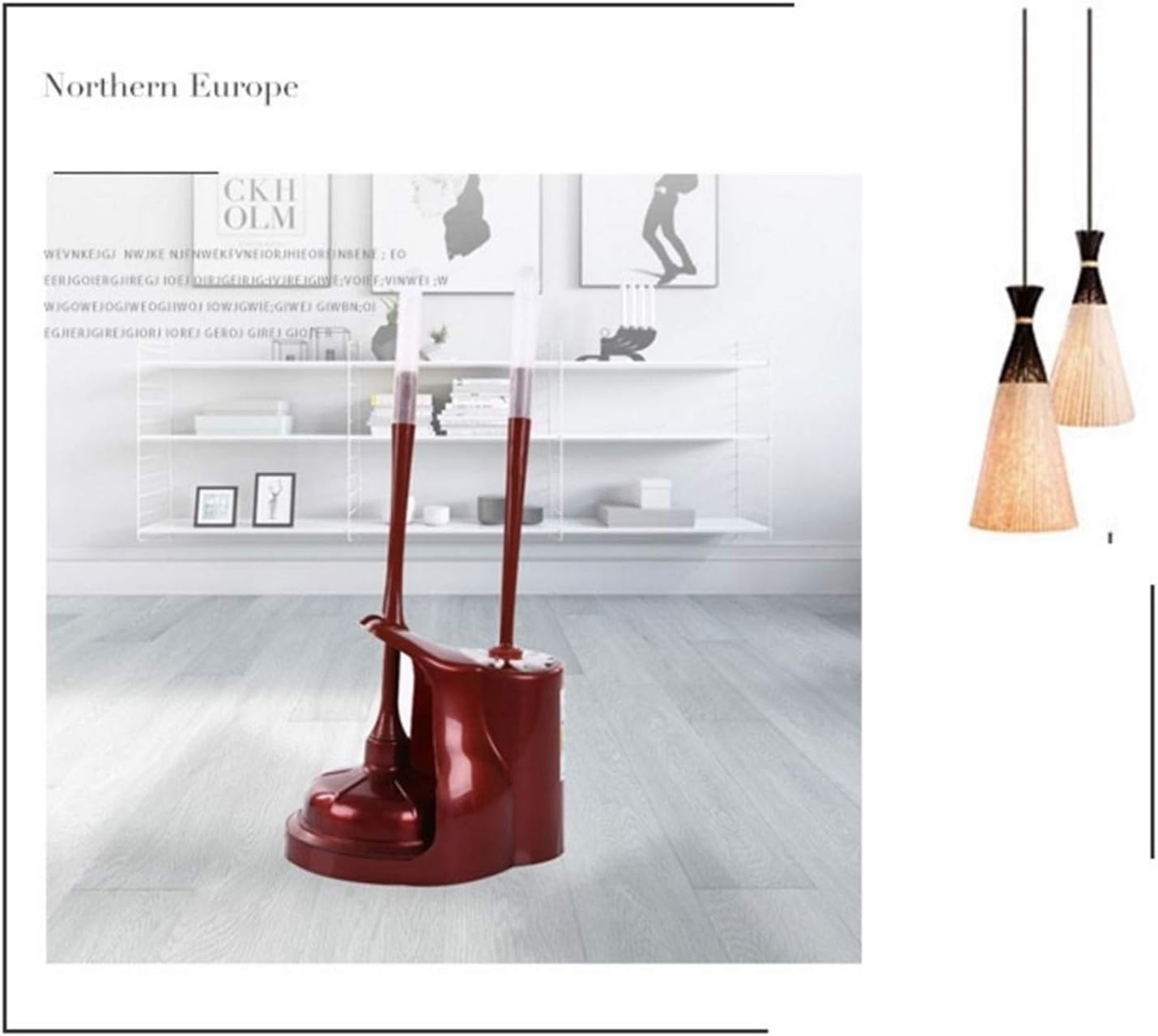 BIAOYU 2-in-1 Toilet Plunger and Brush Combo with Holder