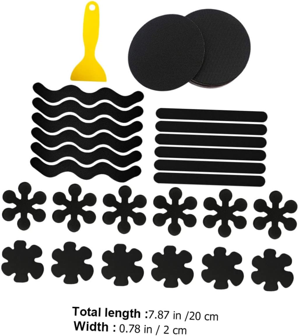 73pc Non-Slip Self-Adhesive Shower Strips for Bathroom
