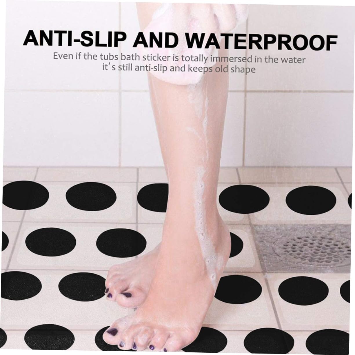 73pc Non-Slip Self-Adhesive Shower Strips for Bathroom