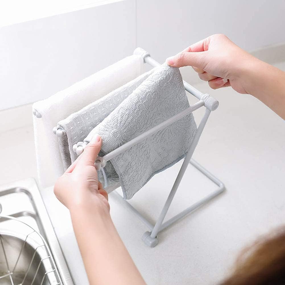 Stainless Steel Bathroom Towel Holder Z-Shape Foldable Towel Rack
