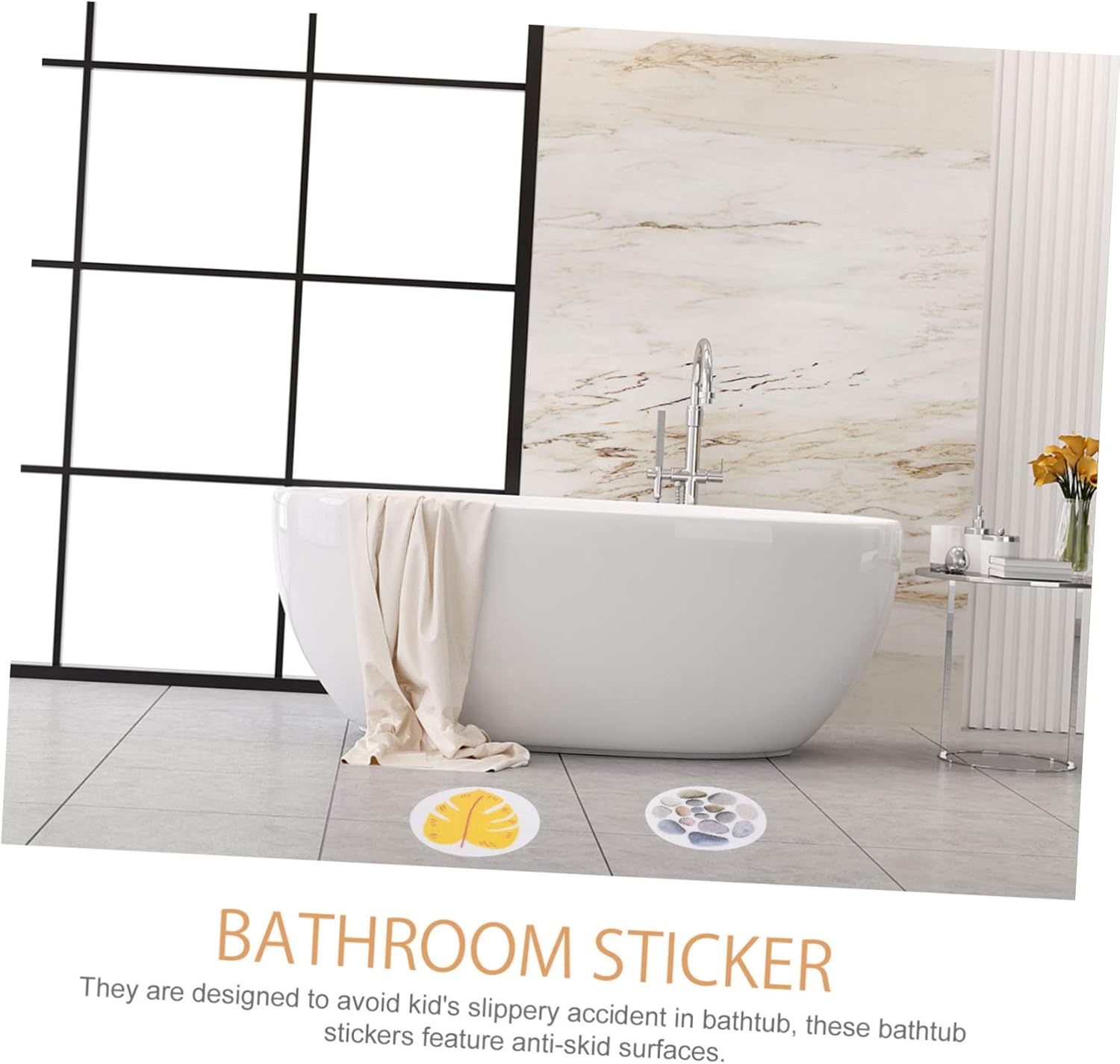 Fun Leaf Bathtub Sticker Set for Boys Girls