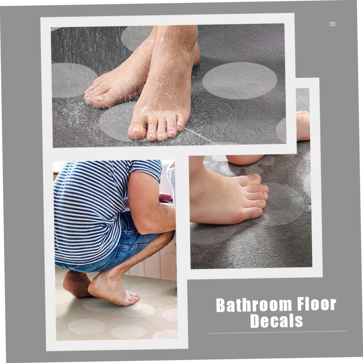 Unomor Non-Skid Bathroom Stickers