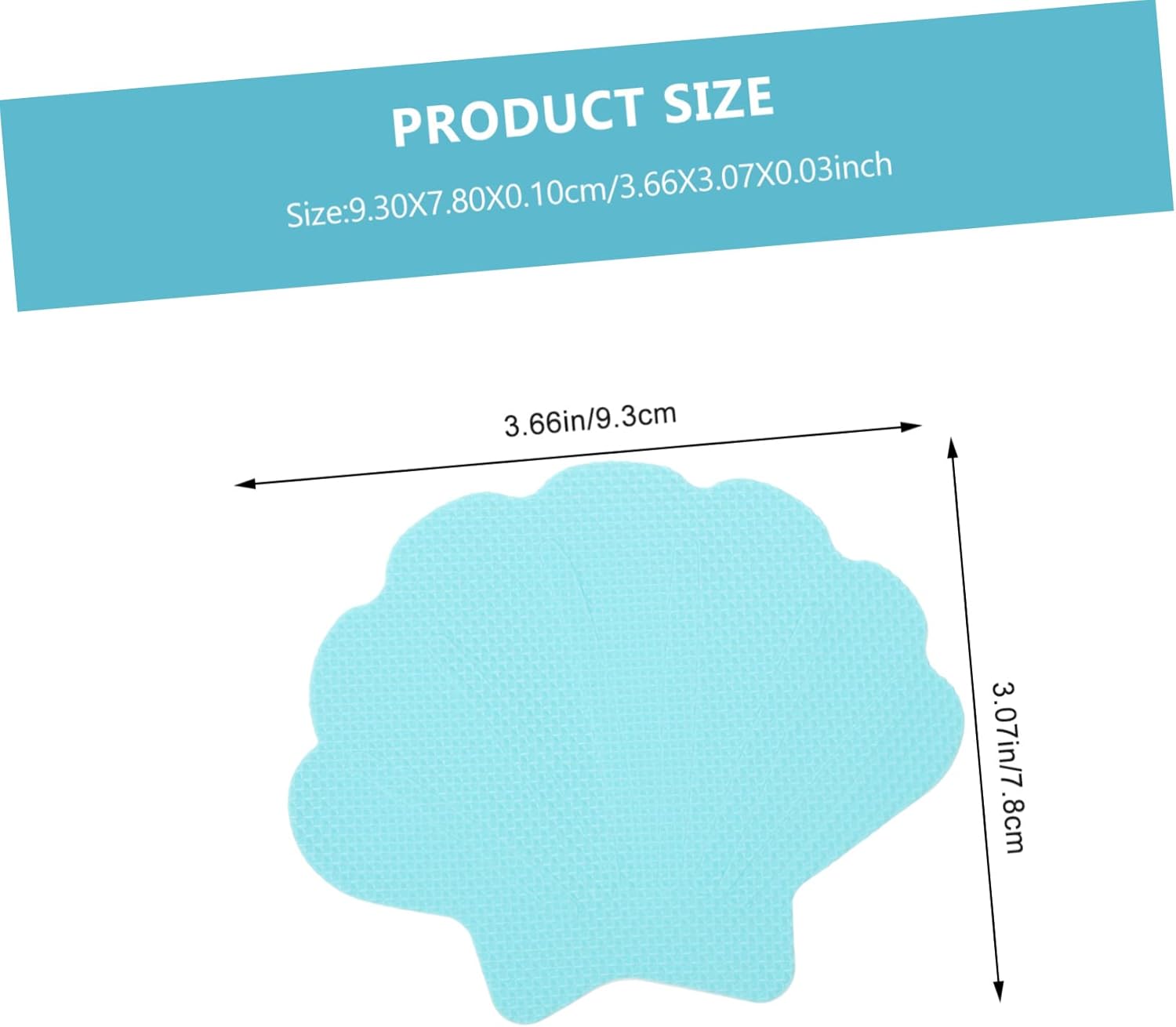 Safe Educational Bath Sticker for Kids OlarZ Shell Shape 3D elesigns