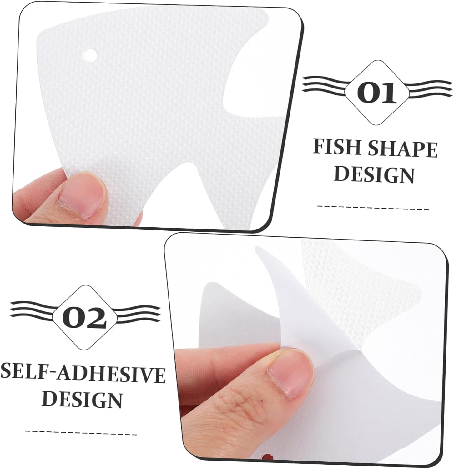 DECHOUS 12pcs Non-Slip Stickers for Bathtub and Shower