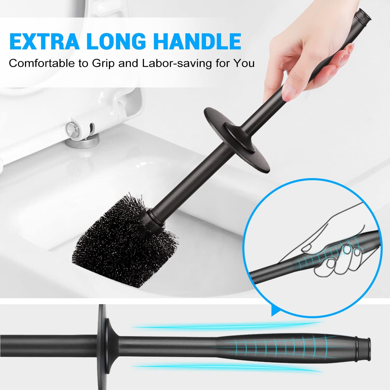 Low-Maintenance Toilet Plunger Brush Set
