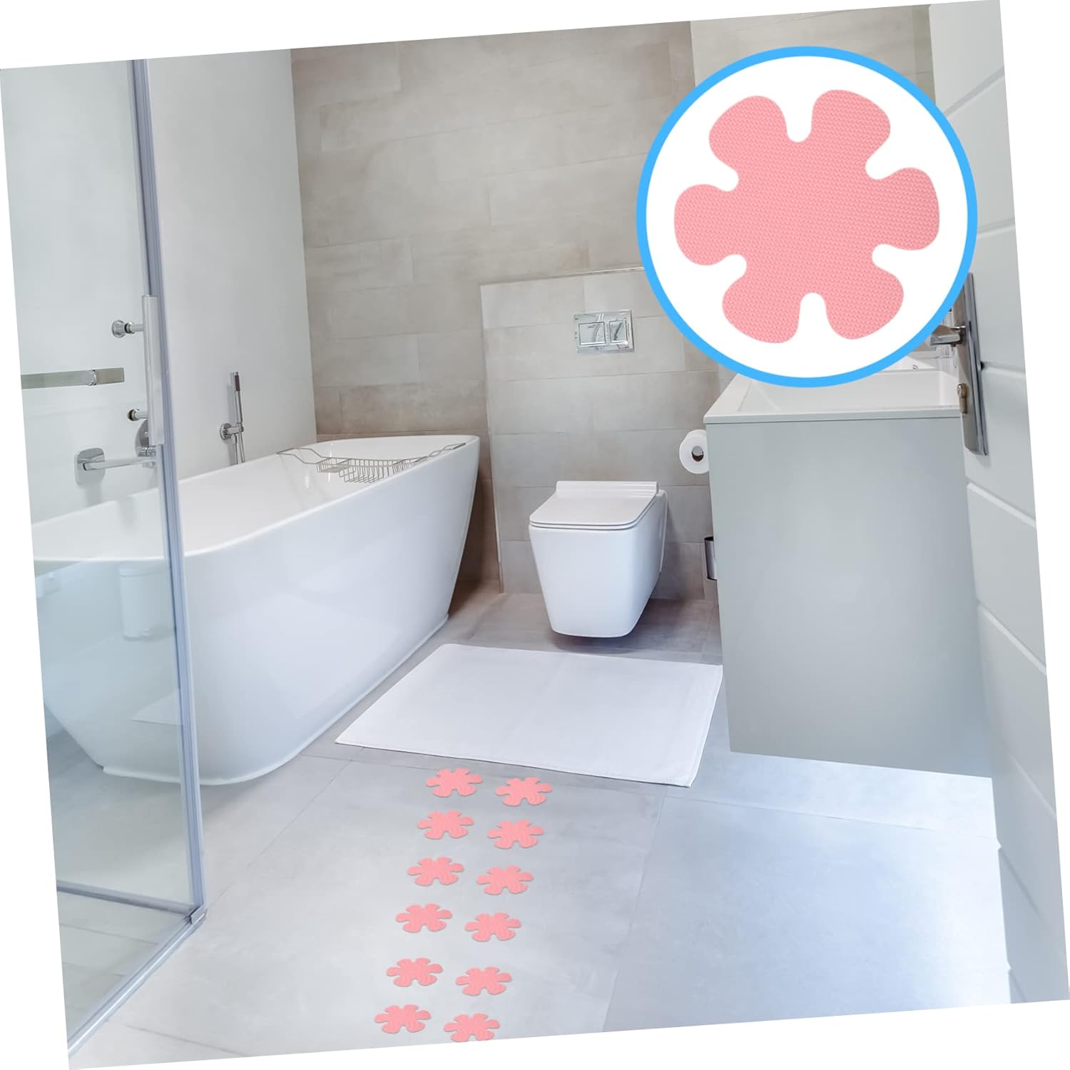 Slip-Resistant Bathtub Stickers Safe for-Based Areas Durable Anti-Slip Decals