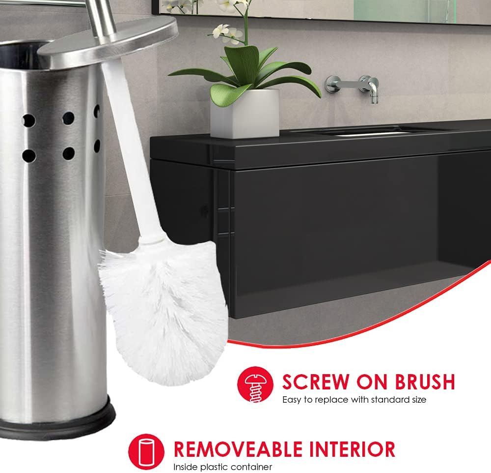 Home Basics Vented Toilet Brush Set