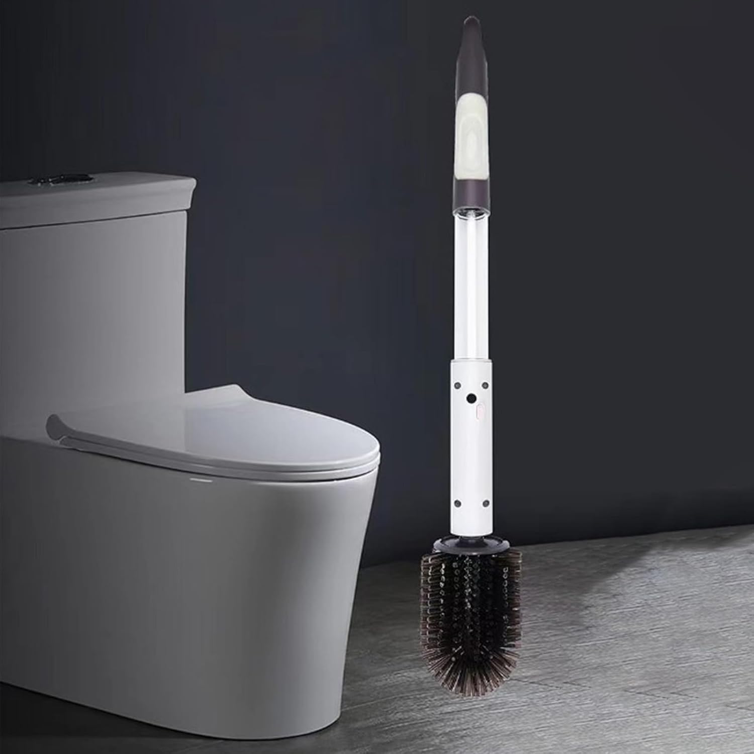 Wireless Electric Floor Brush for Toilets Bathrooms