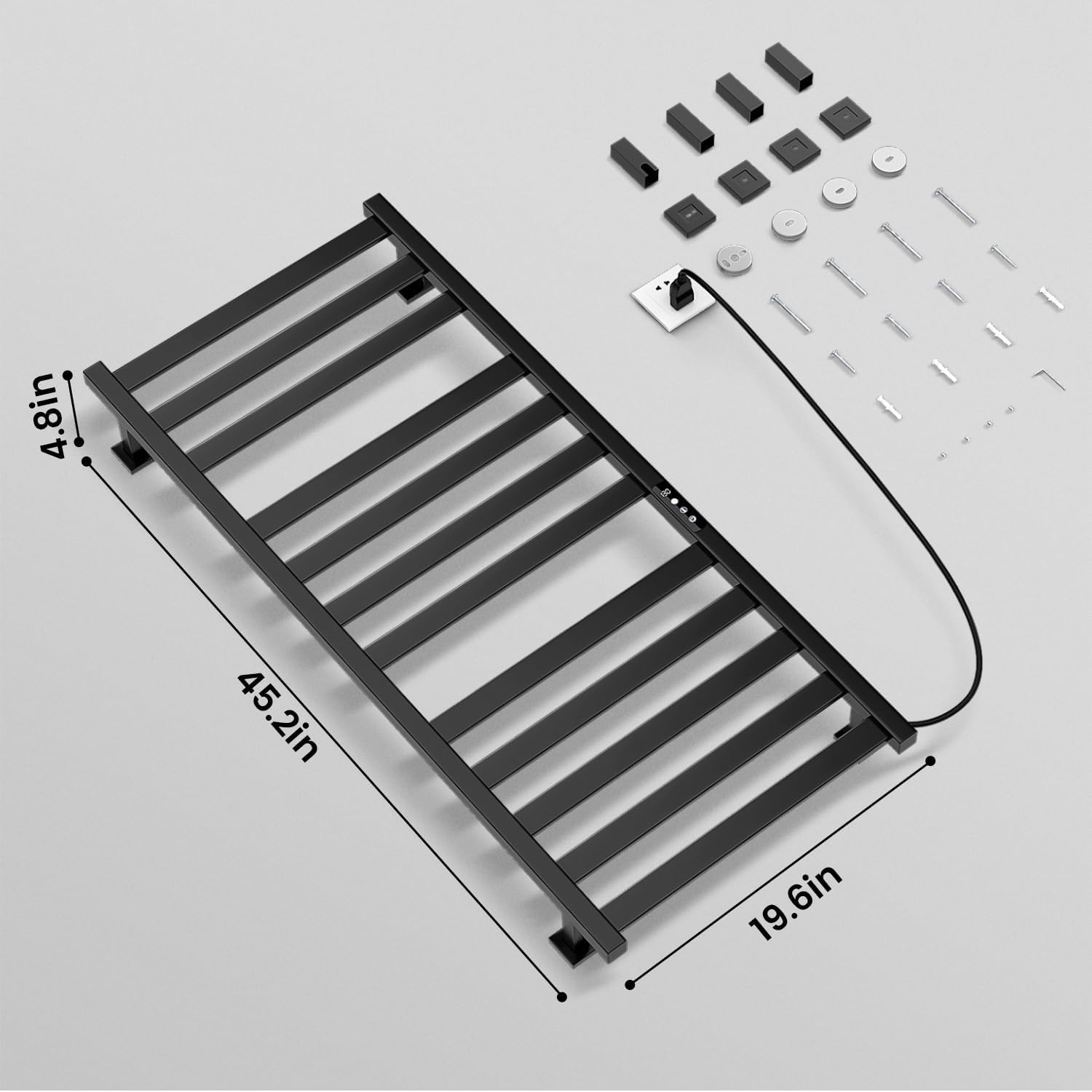 Colliford Towel Warmer Rack 12 Bars Wall Mounted