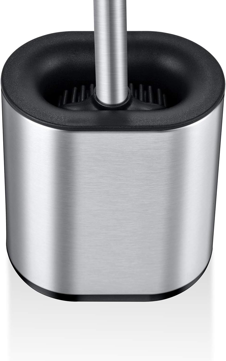 Modern Deluxe Freestanding Toilet Brush with Stainless Steel Holder