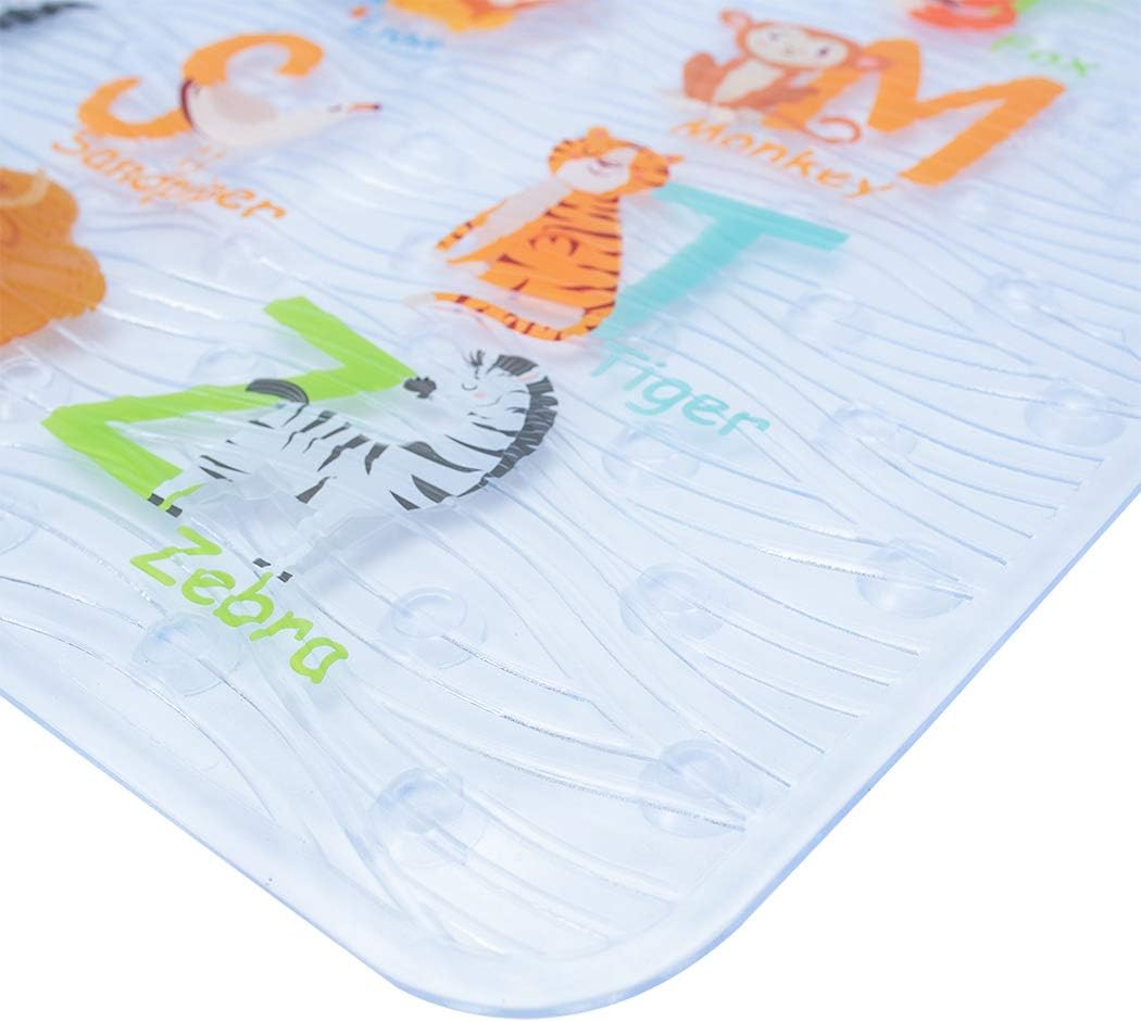 Cartoon Non Slip Bathtub Mat for Kids - 34x15 Inch